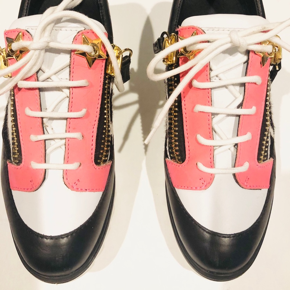 Giuseppe Zanotti Zebra-Print Side Zip Sneaker